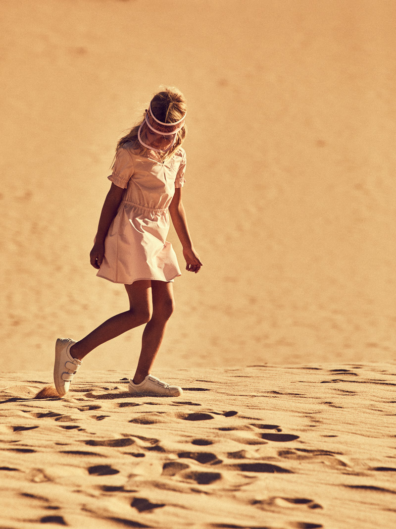 Armani kids fashion campaign shot on Sardinian sand dunes by Federico Leone - Image 05