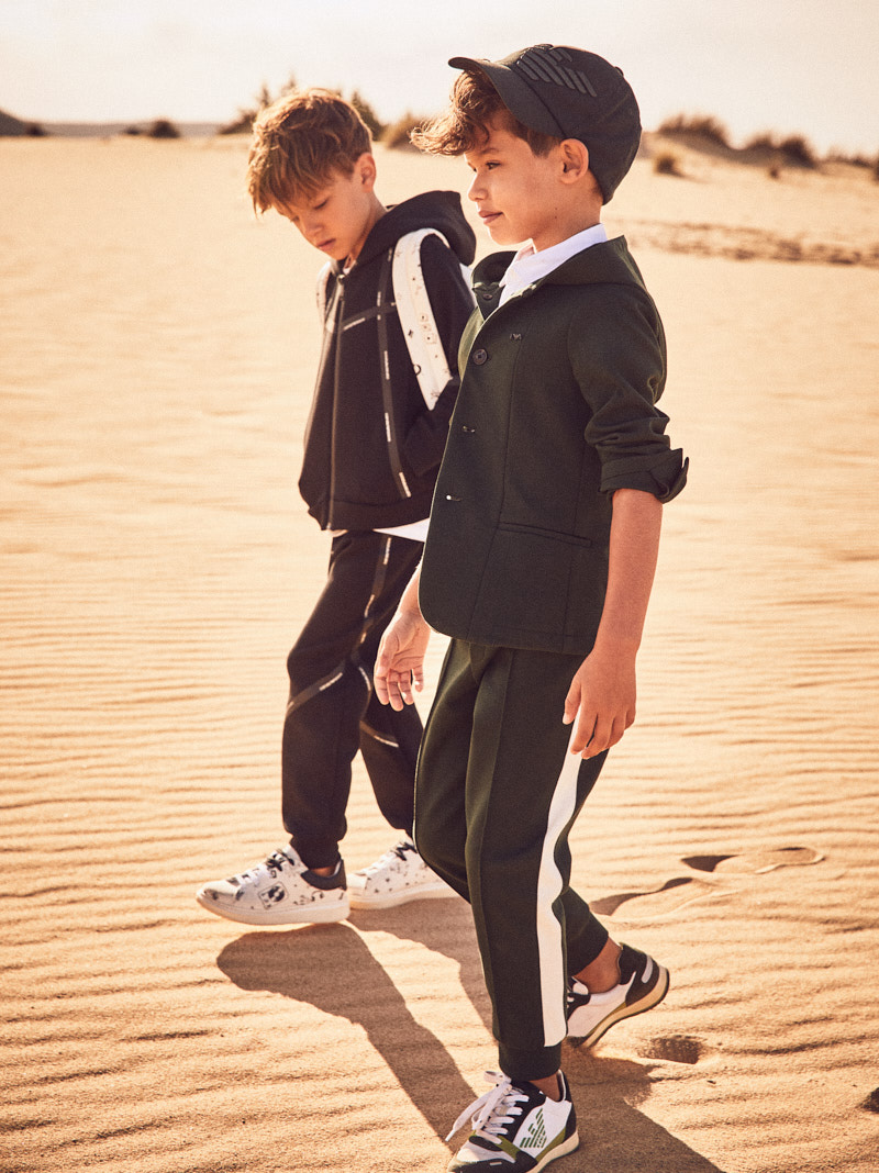 Armani kids fashion campaign shot on Sardinian sand dunes by Federico Leone - Image 21