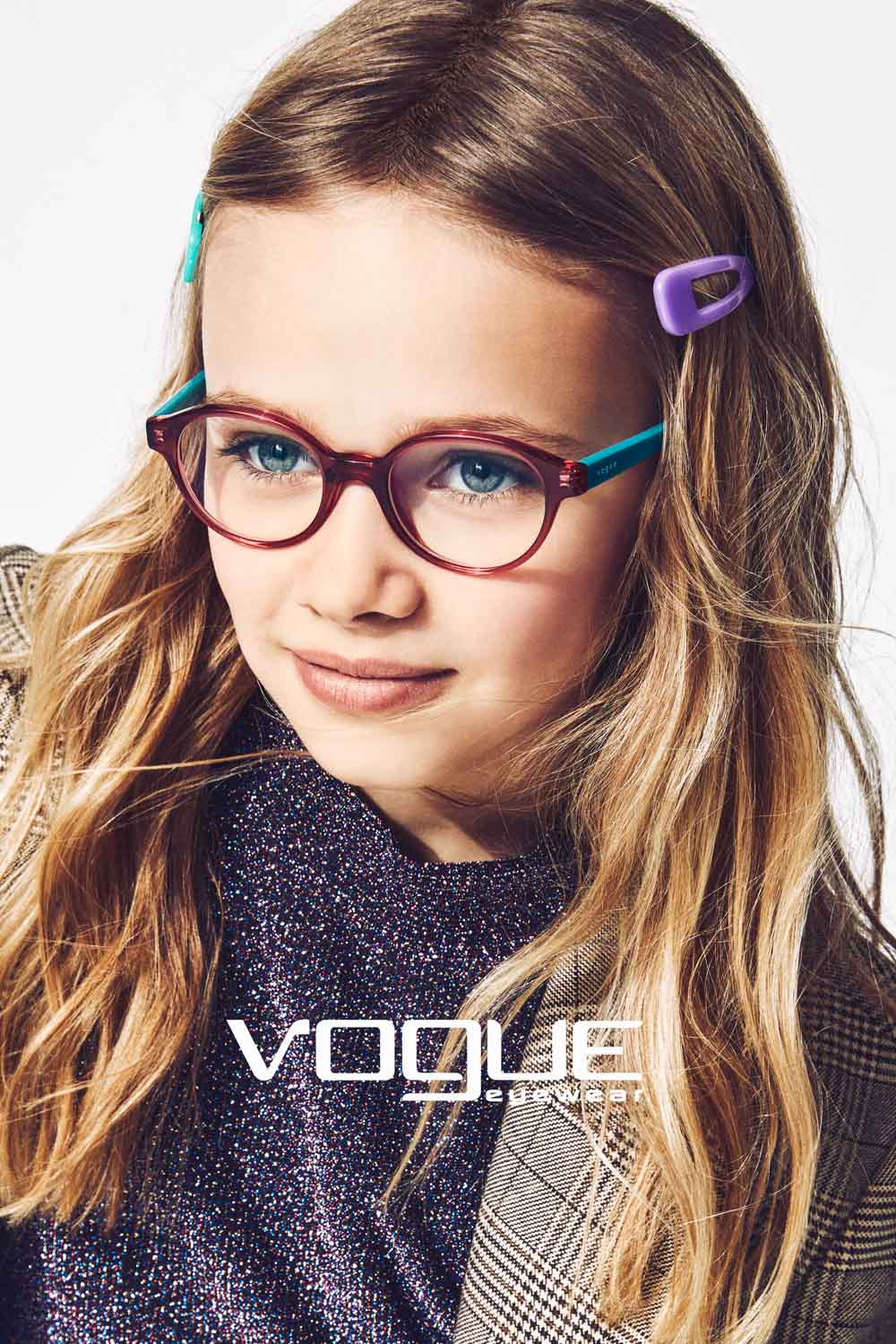 Kids fashion advertising campaign for Vogue Eyewear Luxottica by Federico Leone - Image 05