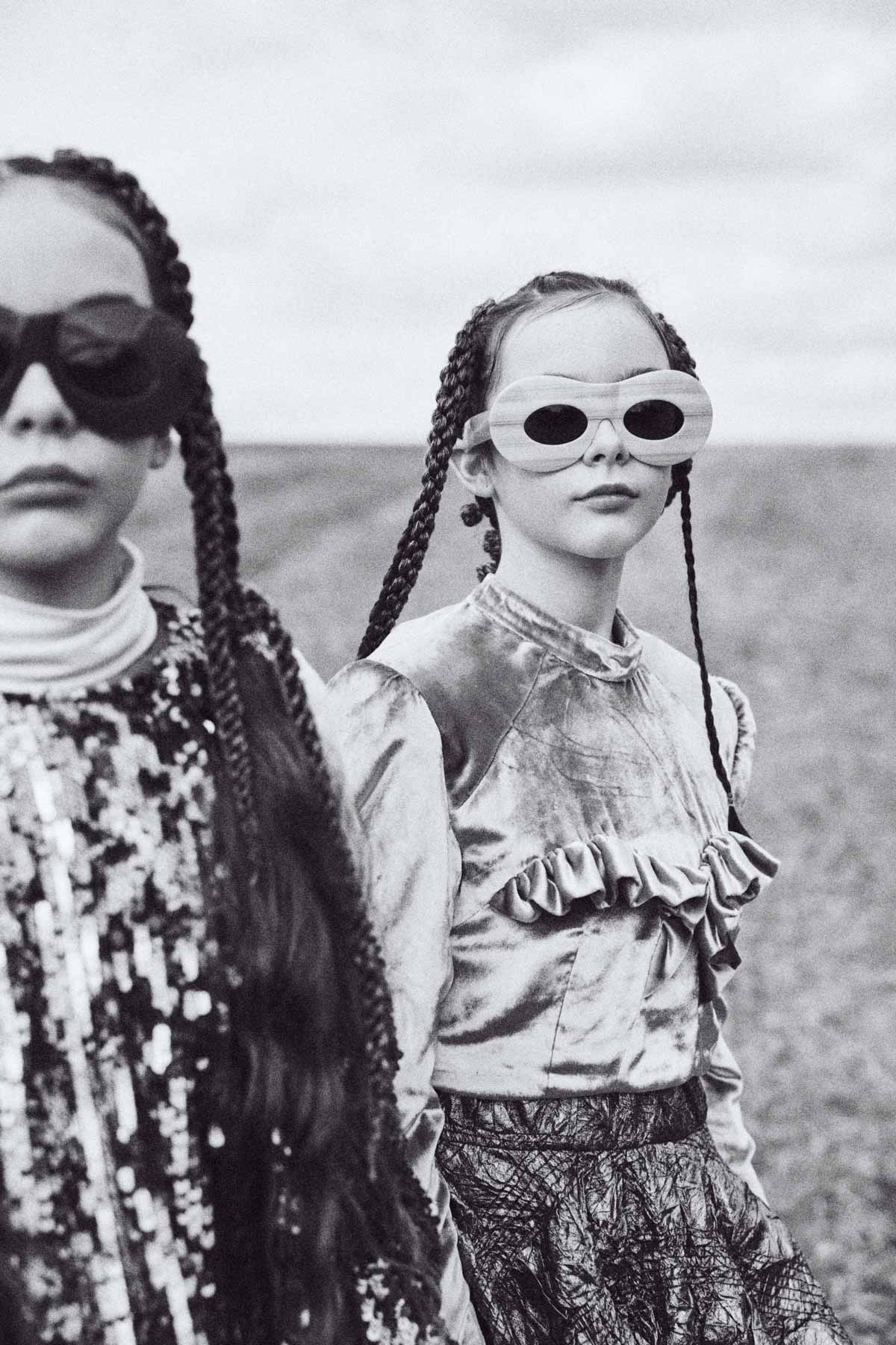 Futuristic kids fashion editorial exploring space themes for Scimparello Magazine - Image 04