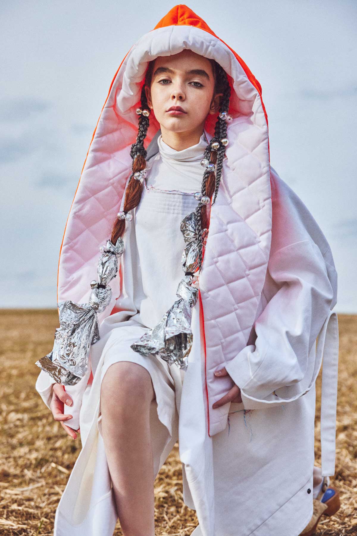 Futuristic kids fashion editorial exploring space themes for Scimparello Magazine - Image 09