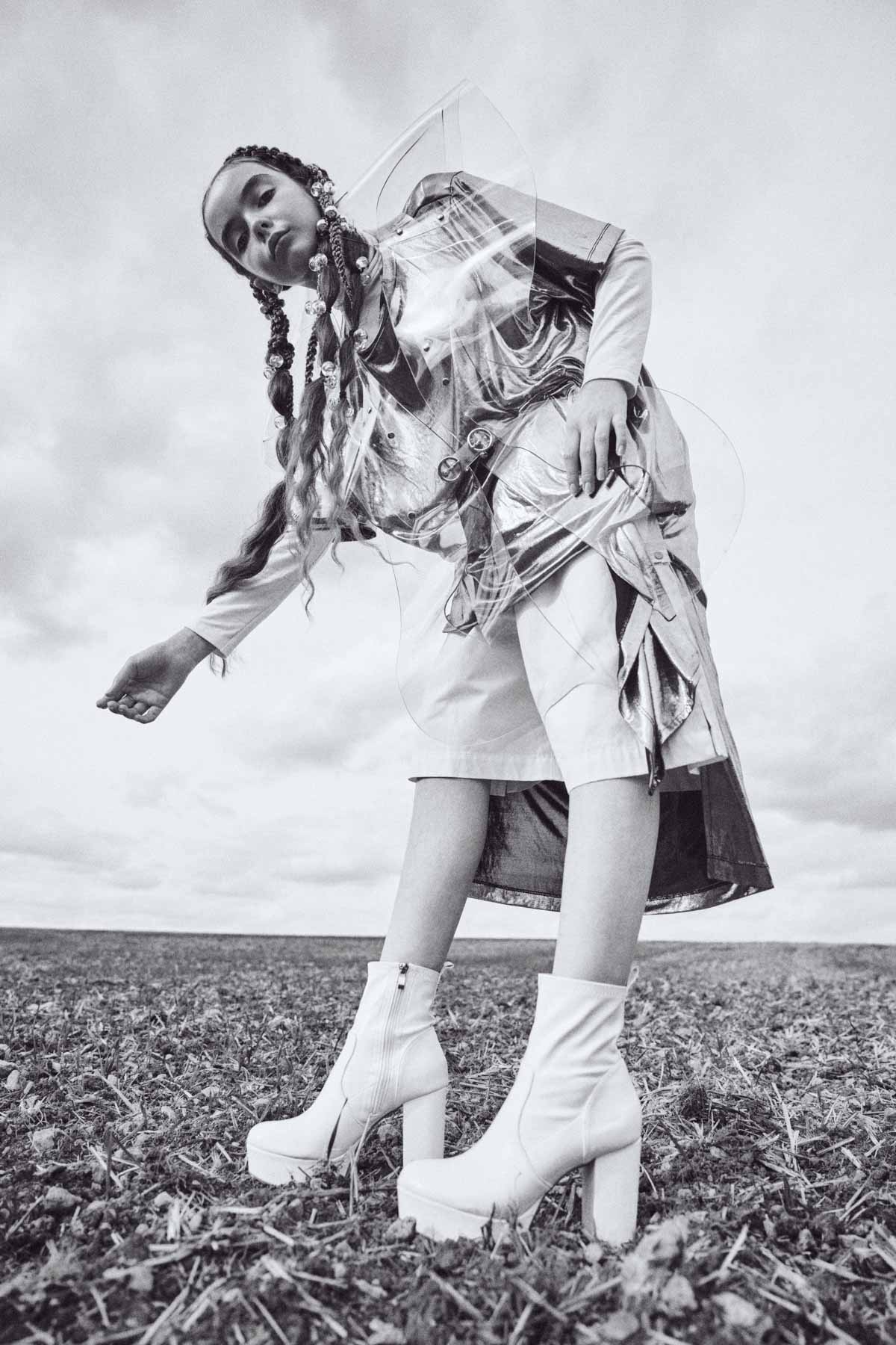 Futuristic kids fashion editorial exploring space themes for Scimparello Magazine - Image 12