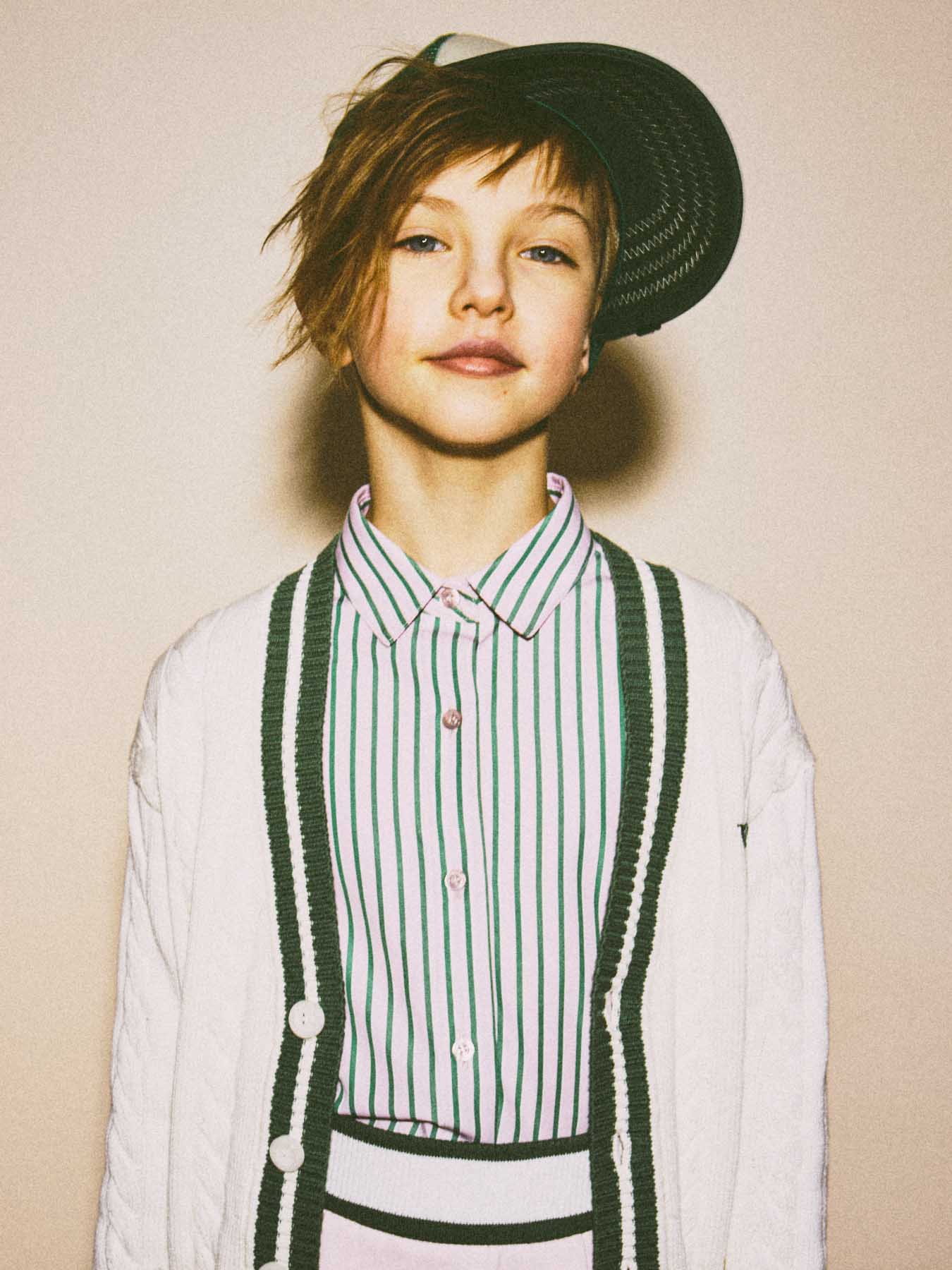 servizio di moda bambino per la rivista style Piccoli scattato da Federico Leone in un ring di boxe - Image 13