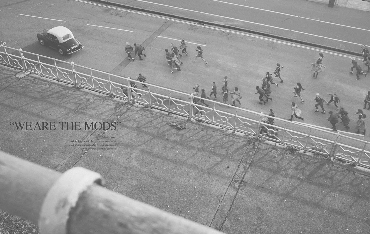 Papier Mache magazine editorial shot in Brighton - photographer Federico Leone stylist Kate Van Der Hage