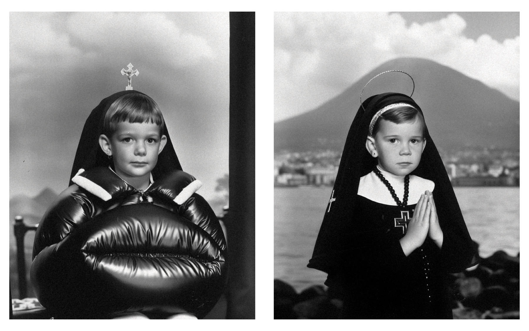 Kids fashion editorial inspired by a work by Woo Lee for CommOn Magazine issue 7, titled BE’O: SAINT PIO, SACRED PEACE. - Image 08