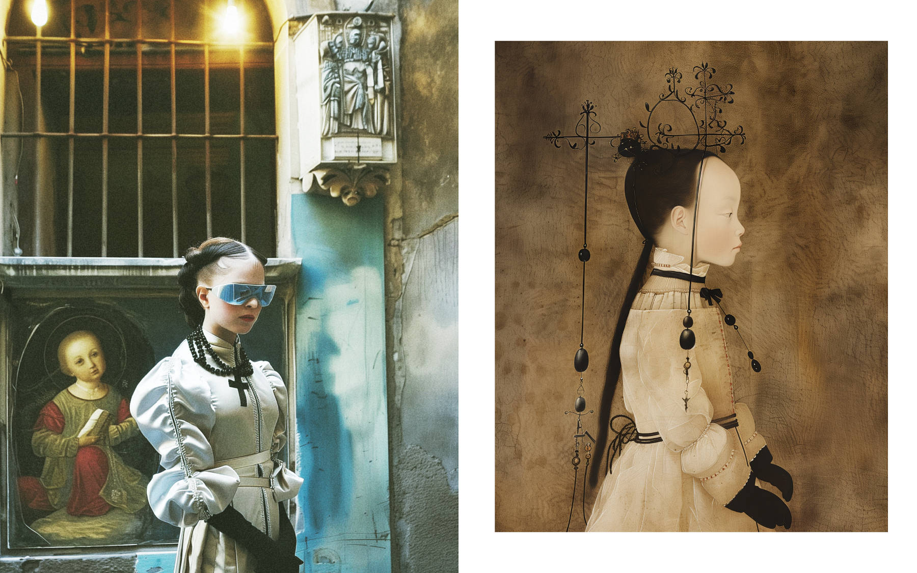 Kids fashion editorial inspired by a work by Woo Lee for CommOn Magazine issue 7, titled BE’O: SAINT PIO, SACRED PEACE. - Image 11